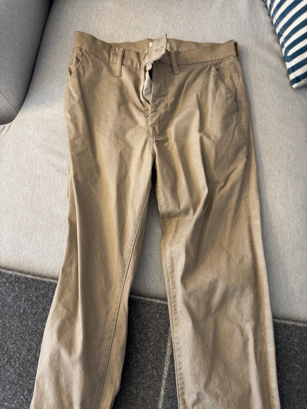 MOTHER Men's Khaki Chino Pants - Light Tan